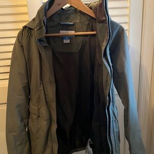 Women’s Olive Green Rain Jacket